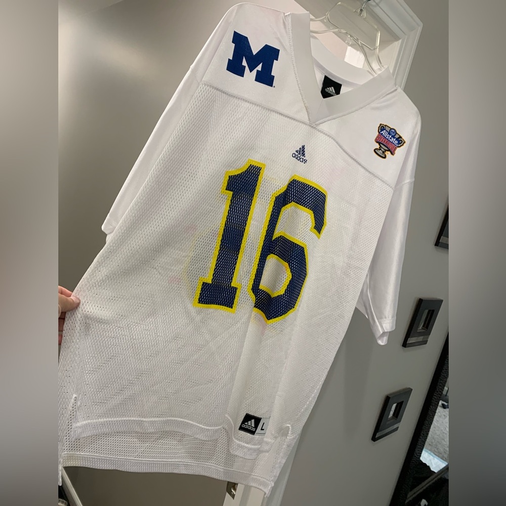 Mens Vintage University Of Michigan Adidas Sugar Bowl Jersey